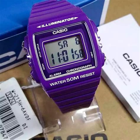 reloj casio morado mate original